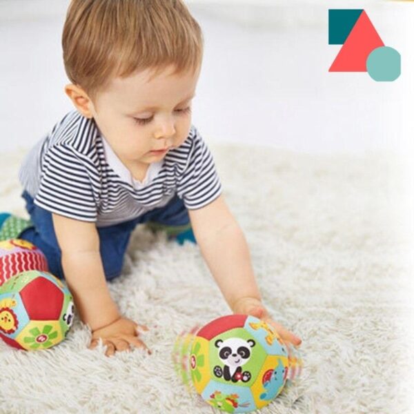 Comprar pelota de animales con sonido sonajero para bebés estímulo Montessori