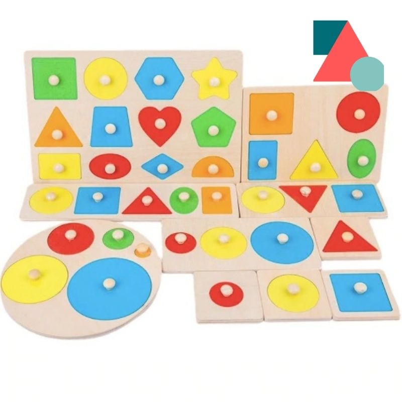 Comprar puzzle Montessori figuras geométricas infantil