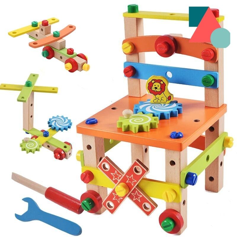 Comprar juguete de construcción silla diy montessori barato